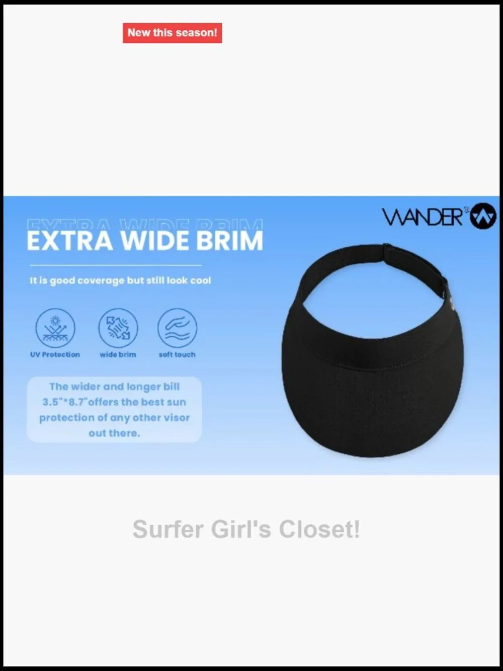 Wide Brim Running Sun Visor UV Protection Sports Golf Tennis Elastic Band Mesh